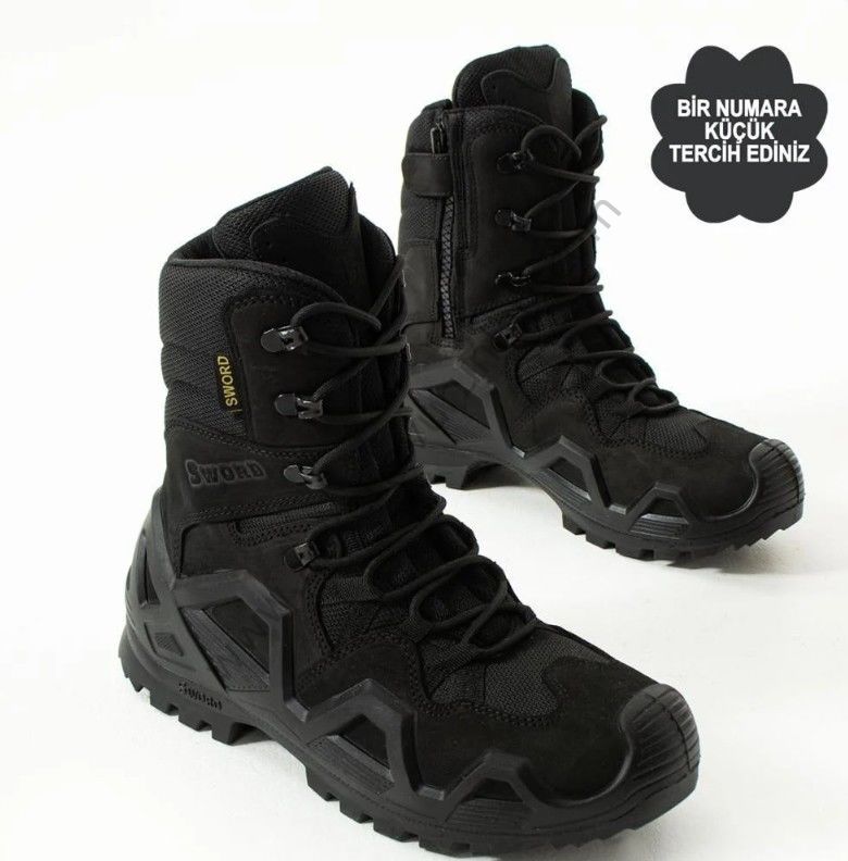 Single Sword Fermuarlı  Taktik Askeri Bot  4 Mevsim SS602