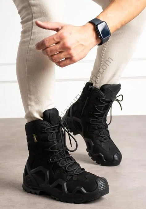 Single Sword Fermuarlı  Taktik Askeri Bot  4 Mevsim SS602