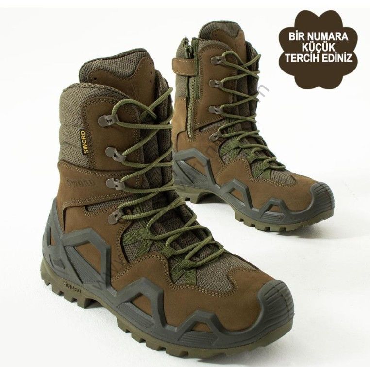 Single Sword Fermuarlı  Taktik Askeri Bot  4 Mevsim SS602