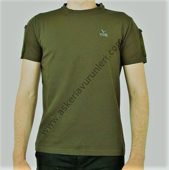 Taktikal Kolları Cırtlı  Bisiklet Yaka T-shirt