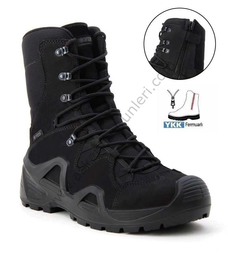 YDS ASTOR TAKTİKAL FERMUARLI SİYAH BOT