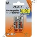 CFL 3000  AA ŞARJLI KALEM PİL 2li