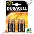 DURACELL AA ALKALİN PİL (4´LÜ )