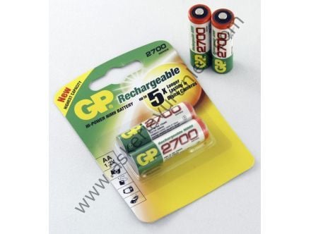 GP 2700 ŞARJLI KALEM PİL 2li