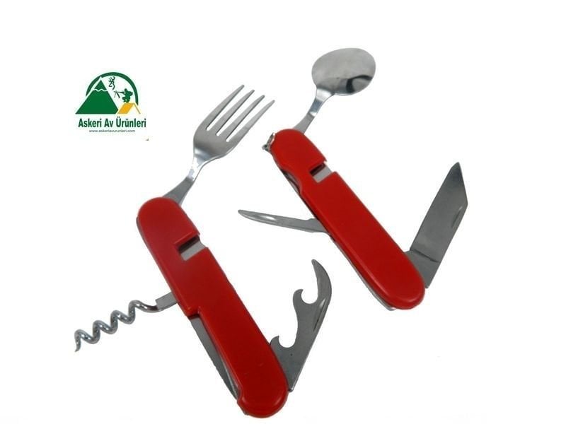 6 Fonksiyonlu Kaşık Çatal Seti Çakı Bıçak