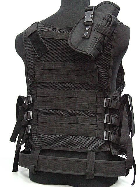 Tactical Military Surplus Black Vest