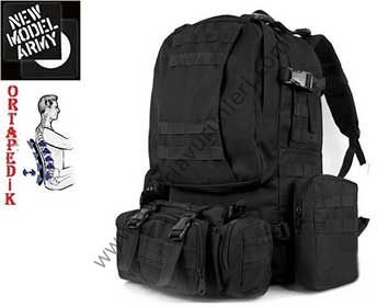 ARMY Tactical Molle Assault Backpack Bag Siyah