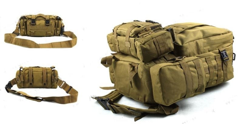 ARMY Tactical Molle Assault Backpack Bag Hardal