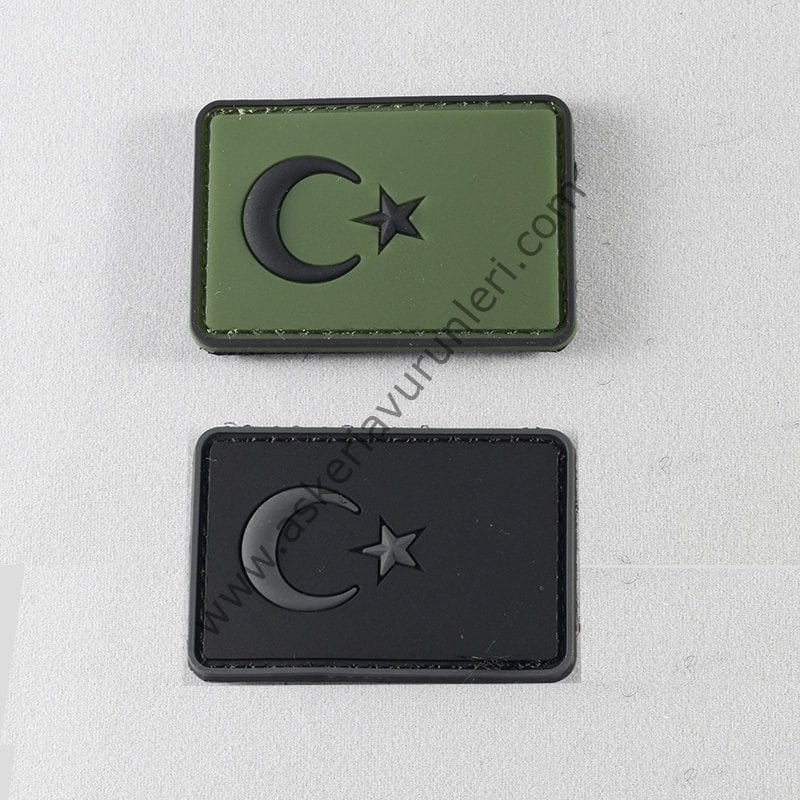 3d Slikonlu Türk Bayrağı Peç Arma