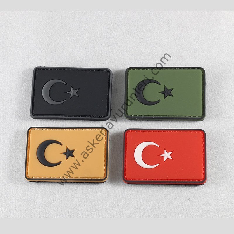 3d Slikonlu Türk Bayrağı Peç Arma