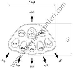CT L637 5 DELIKLI KIRMIZI ALUM. DAGITIM PLAKASI