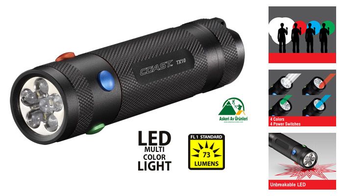 COAST TX10 FLASLIHGT (4 Renk 74 Lümen)
