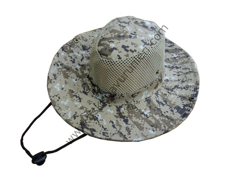 FİLELİ ASKERİ ÇÖL DİGİTAL CAMOUFLAGE FÖTR ŞAPKA