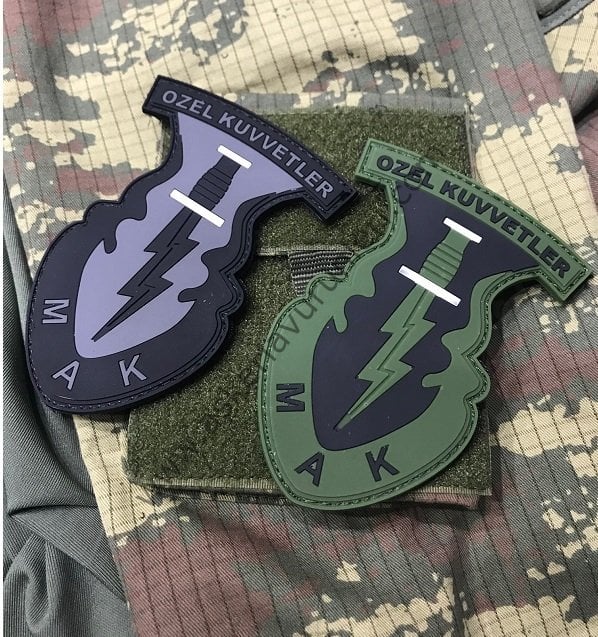 3d Slikonlu Özel Kuvvetler (MAK) Arma Peç