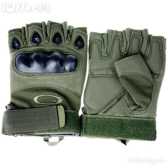 Tactical Kesik Parmak Eldiven Yeşil