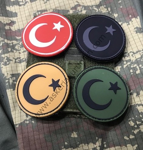 3d Slikonlu Yuvarlak Bayrak Arma Peç