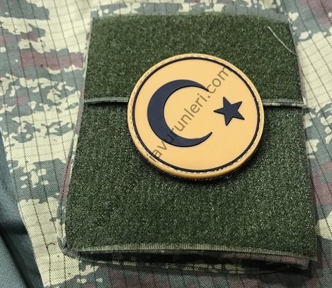 3d Slikonlu Yuvarlak Bayrak Arma Peç