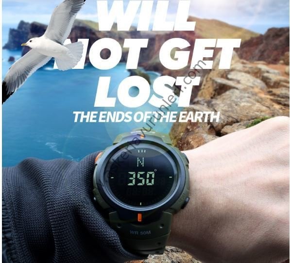 SKMEİ DİJİTAL PUSULALI  ARMY SAAT