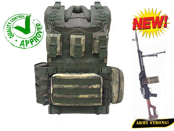 Çelik Plaka Takılabilen Askeri Hücum Yeleği Bixi