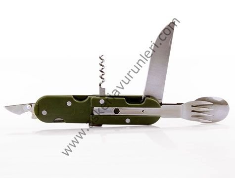 Çok Fonksiyonlu Kaşık Çatal Yaşam Seti Çakı Bıçak