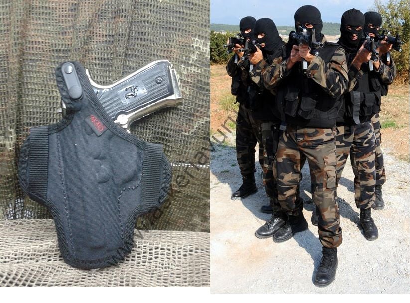 TAM KELEBEK SİYAH İMPERTESK SİLAH KILIFI