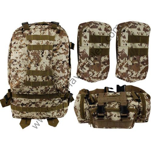 Tactical Molle Assault Backpack Bag Digital Desert Camo