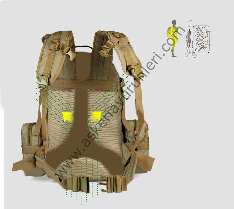 Tactical Molle Assault Backpack Bag Digital Desert Camo