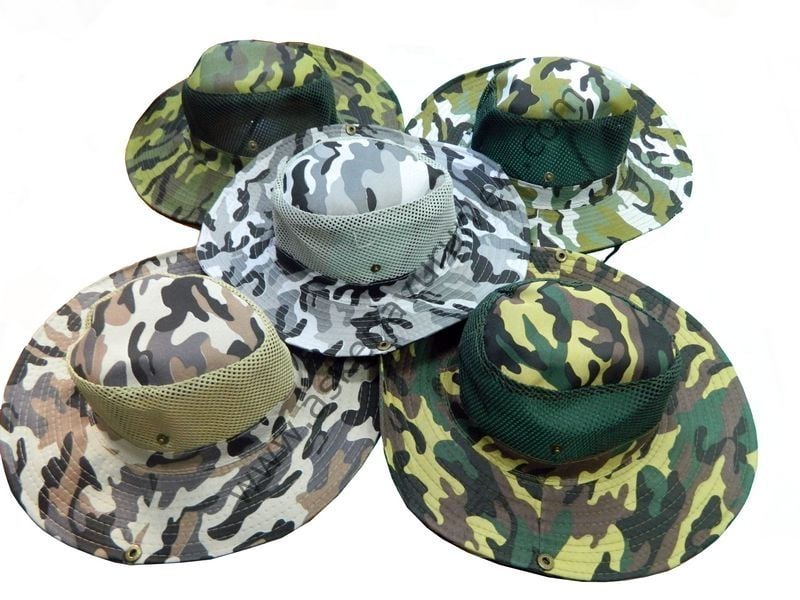 Kamuflaj  fileli Fötr Şapka