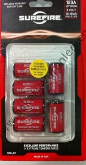Surefire 6'lı Pil 123A