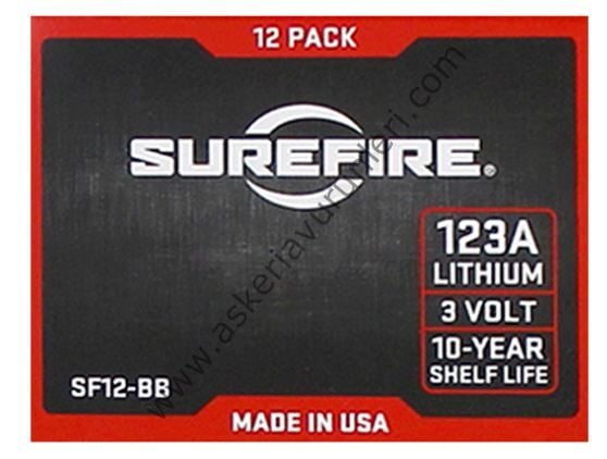 Surefire 6'lı Pil 123A