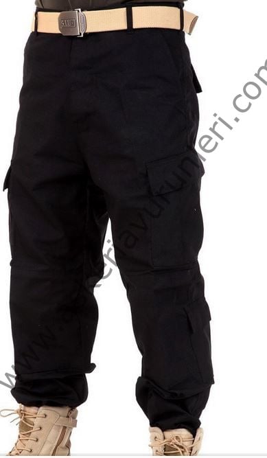 Amerikan Siyah Renk Taktikal Pantolon