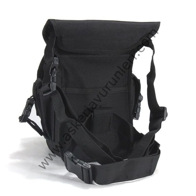 SWAT Purpose Shoulder Bag/Leg Bag Black ( Bel ve Bacağa Takılabilen Çanta ) Siyah Renk