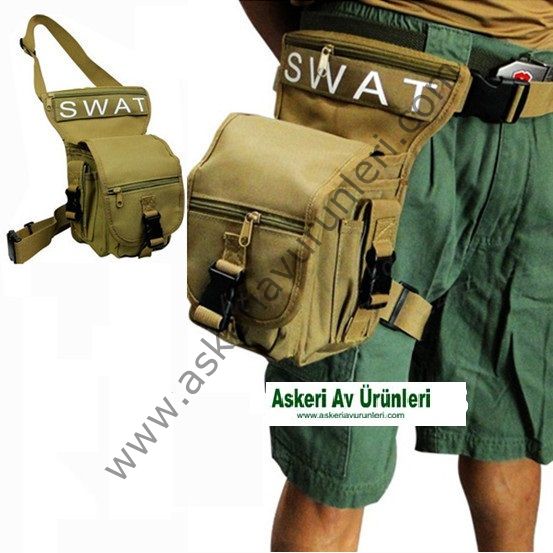 SWAT Purpose Shoulder Bag/Leg Bag  ( Bel ve Bacağa Takılabilen Çanta ) Hardal Renk