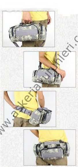 Utility Tactical Waist Pack Pouch Military Camping Hiking Outdoor Hand Waist Bag Digital Renk Çanta