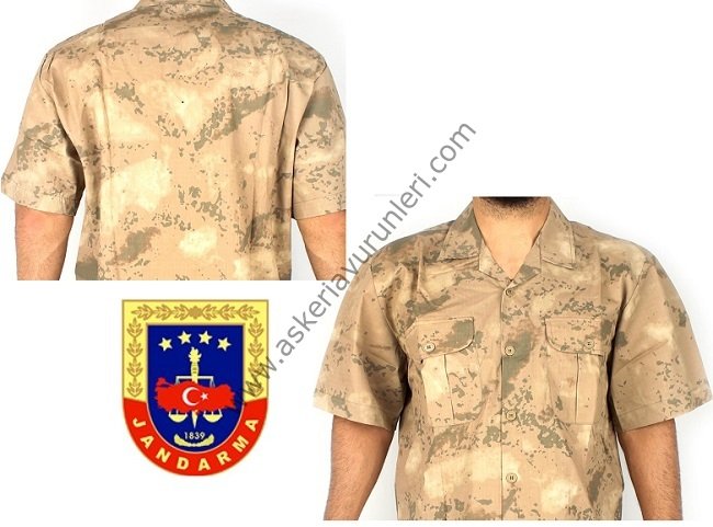 Jandarma Kısa Kollu Gömlek Yazlık