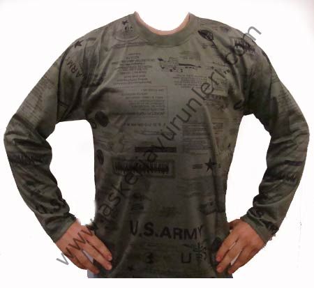 U.S ARMY YEŞİL T-SHİRT