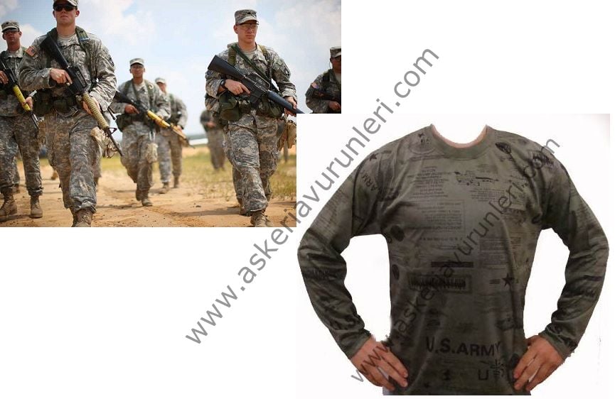 U.S ARMY YEŞİL T-SHİRT