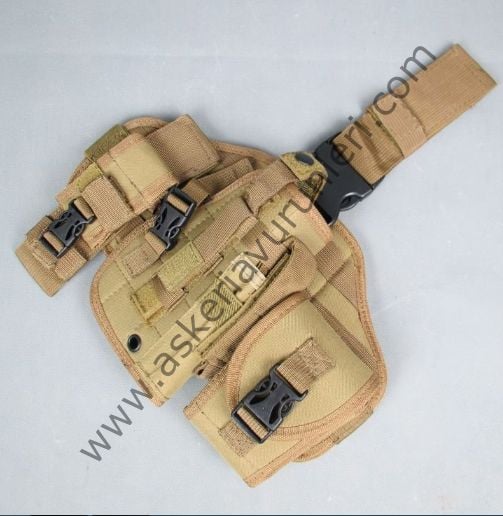 U.S ARMY Molle Tactical Çok Fonksiyonlu Bacak Silah Kılıfı
