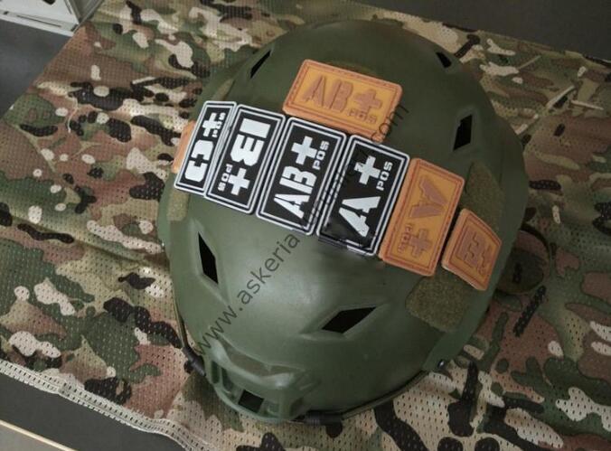 3D PVC TACTİCAL KAN GRUBU ARMA PATCH