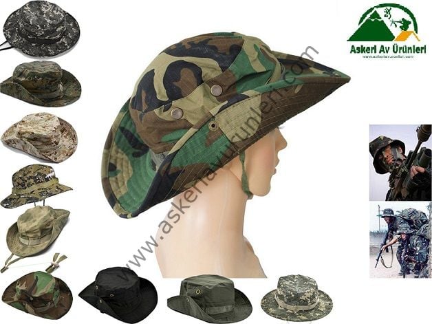 Fötr Şapka (usa) Jungle Kep Askeri Foter Şapka