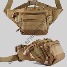 Military Tactical Bel Çantası  [ Hardal Renk ]