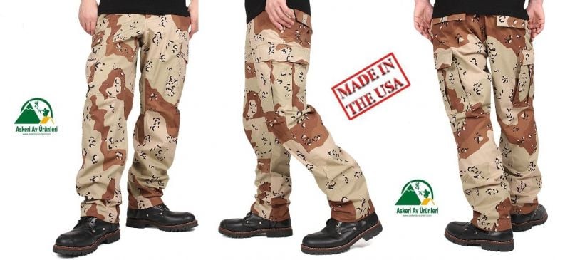 Amerikan 7 Renk Çöl Kamuflaj Takım