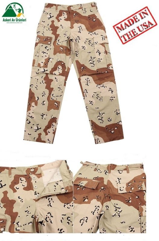 Amerikan 7 Renk Çöl Kamuflaj Takım