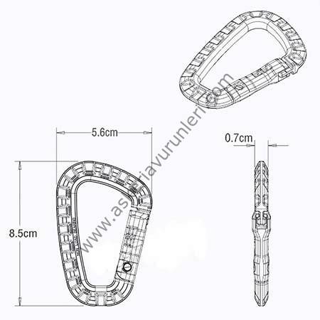 Plastik Taktikal Karabina Yeşil Renk