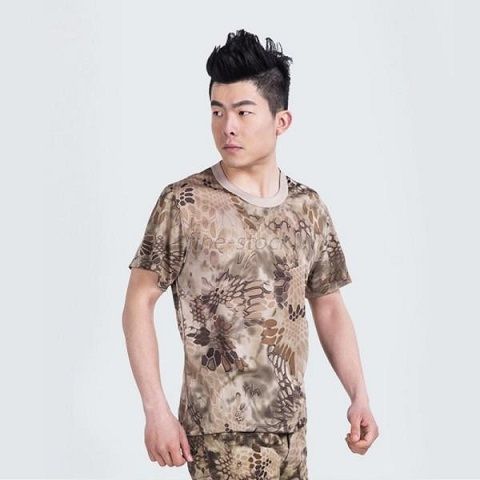 Army Tactical Combat T Shirt Military Camo