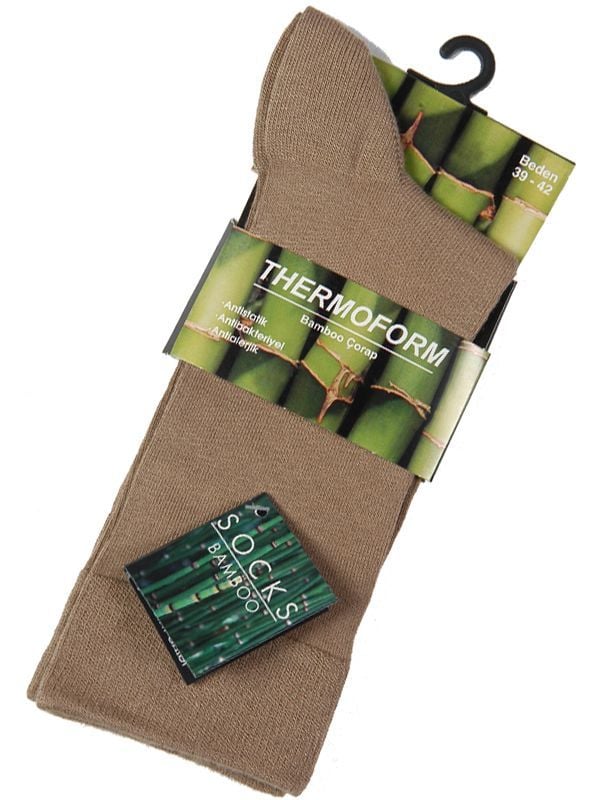 Thermoform Bamboo Bej Rengi Çorap