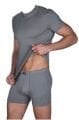 Thermoform Bamboo Short Gri Renkli