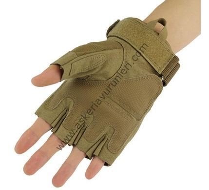 ÇÖL RENK KORUMALI TAKTİKAL KESİK ELDİVEN NEW MODEL