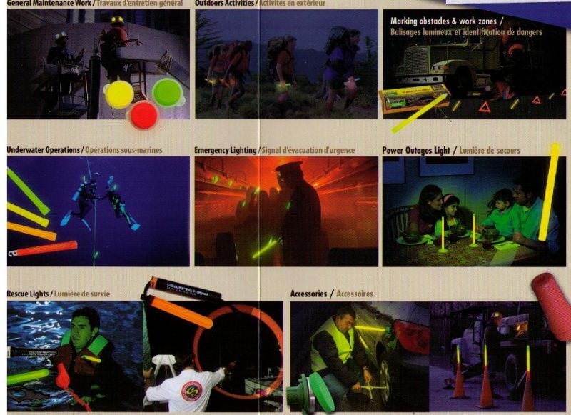 CYALUME CHEM LIGHT TACTİCAL 10' lu Paket ( Mavi Işık )