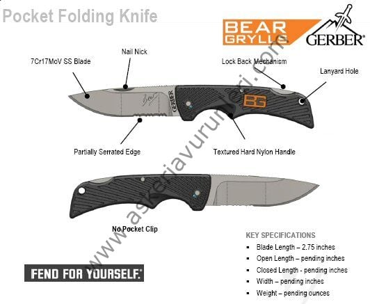 Gerber Bear Grylls Compact Scout Çakı